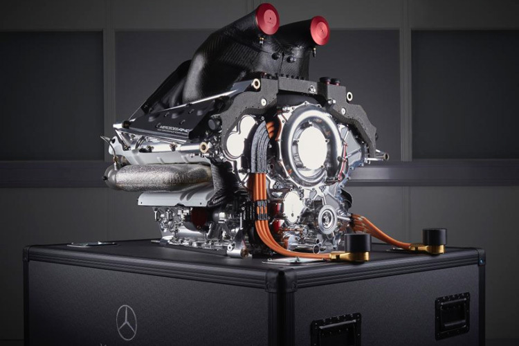 Der V6-Turbomotor von Mercedes