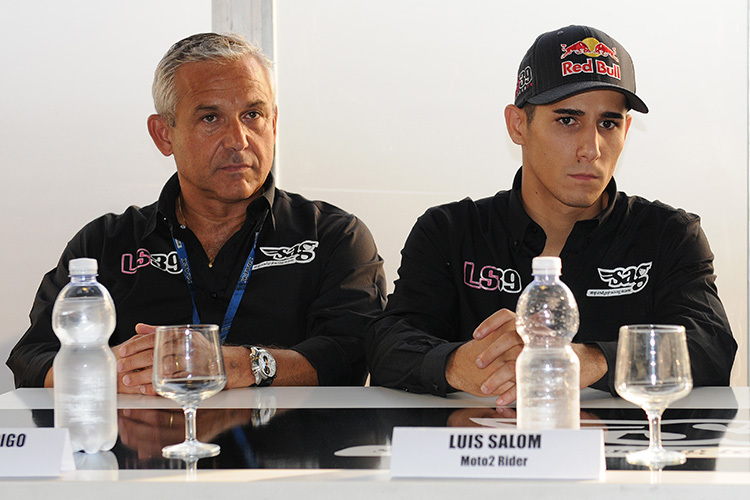 Manager Marco Rodrigo mit Luis Salom