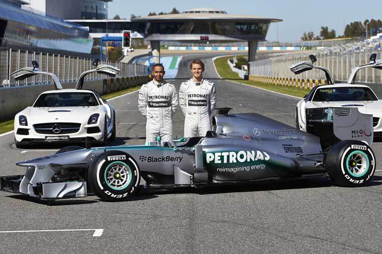 Rosberg, Hamilton und das neue Auto