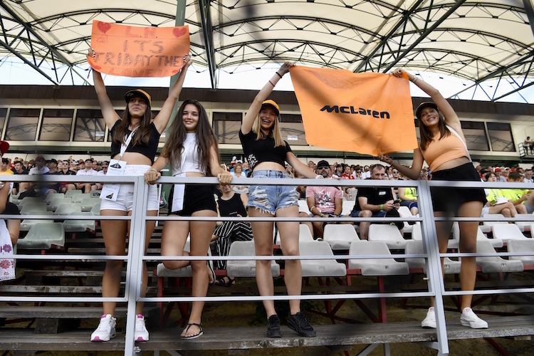 Orange steht nicht nur für Fans von Max Verstappen