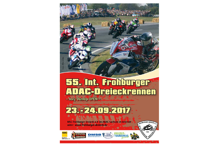 Das 55. Frohburger Dreieckrennen findet am 23. und 24. September 2017 statt