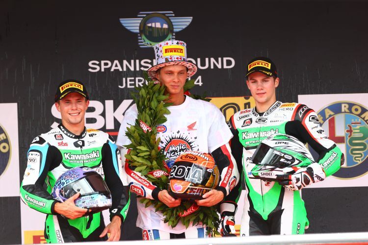 Die Sieger in Jerez: Van der Mark vor Jacobsen und Marino