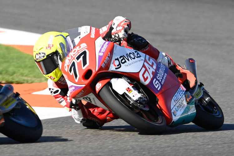 Farioli bei seinem Moto3-WM-Debüt in Valencia
