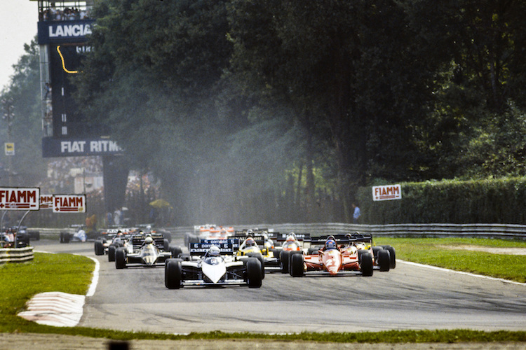 Kurz nach dem Start führte Piquets Brabham-BMW-Stallgefährte Riccardo Patrese