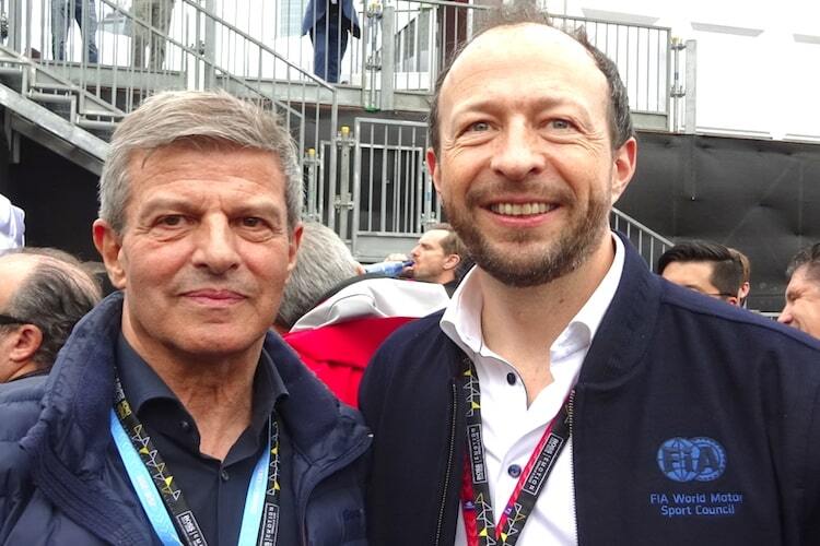Fritz Enzinger (Leiter Motorsport VW-Konzern) und Peter Bayer
