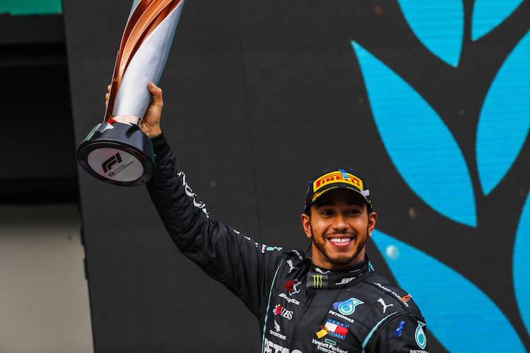Sieger und Weltmeister Lewis Hamilton