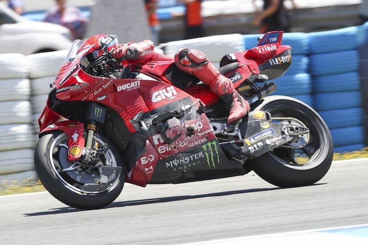 Marc Marquez im Grand Prix in Jerez nach seinem Sturz