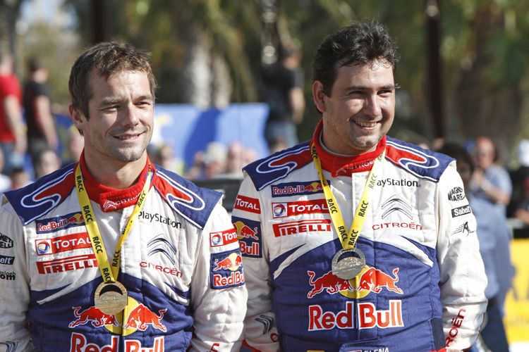 Sébastien Loeb (l) und Daniel Elena (r.)