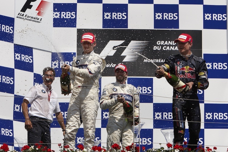 Robert Kubica, Nick Heidlfeld und David Coulthard in Kanada 2008