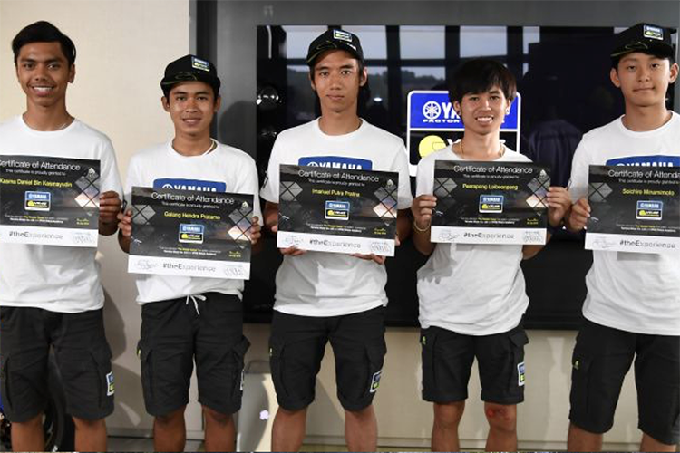 Diese fünf asiatischen Piloten durften fünf Tage mit Valentino Rossi trainieren