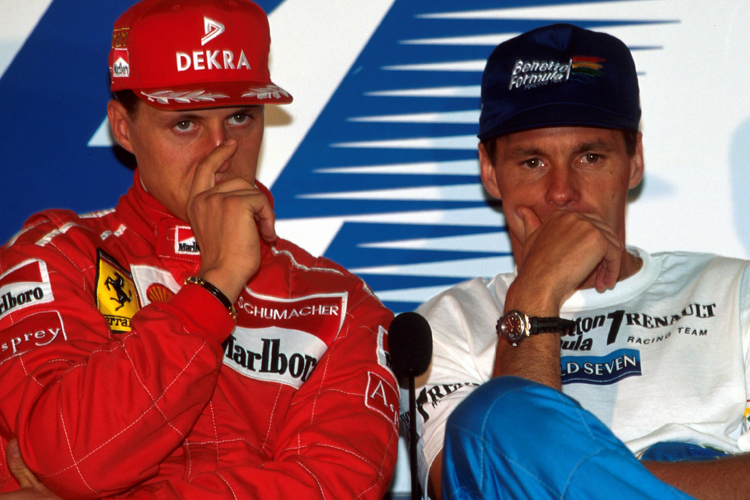 Michael Schumacher und Gerhard Berger