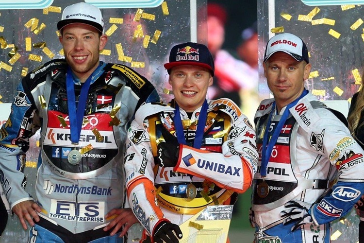 Die Top-3 der EM - Emil Sayfutdinov, Peter Kildemand und Nicki Pedersen