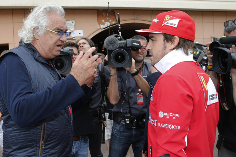 Flavio Briatore im vergangenen Jahr mit Fernando Alonso
