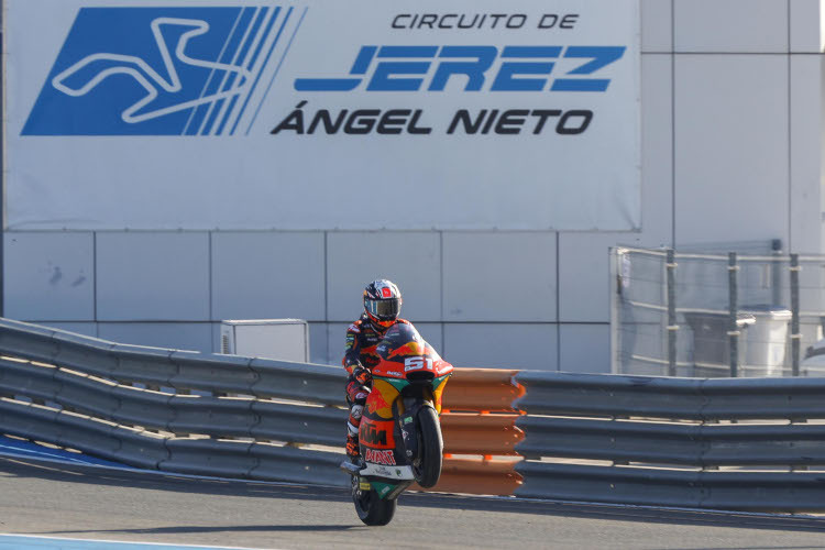 Pedro Acosta fühlt sich auf der Moto2-Kalex schon wohl