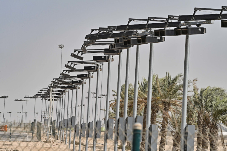 Die neuen Lichtmasten in Katar