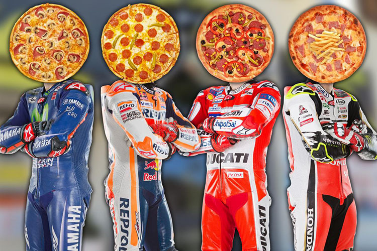 Rossi verglich seine Gegner mit jeweils einem Pizzabelag