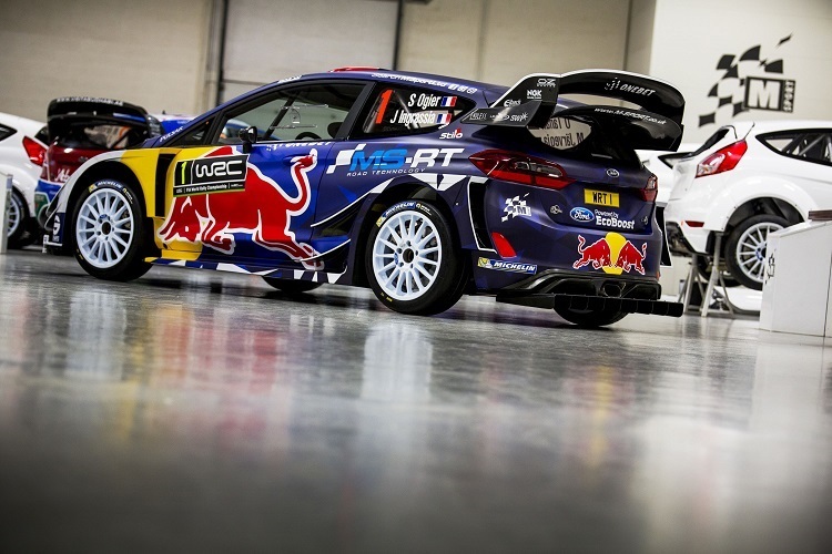Der Red Bull Ford Fiesta RS WRC für Sébastien Ogier