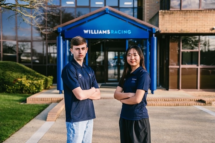 Alessandro Giusti und Sara Matsui gehören neu auch zum Williams-Nachwuchs
