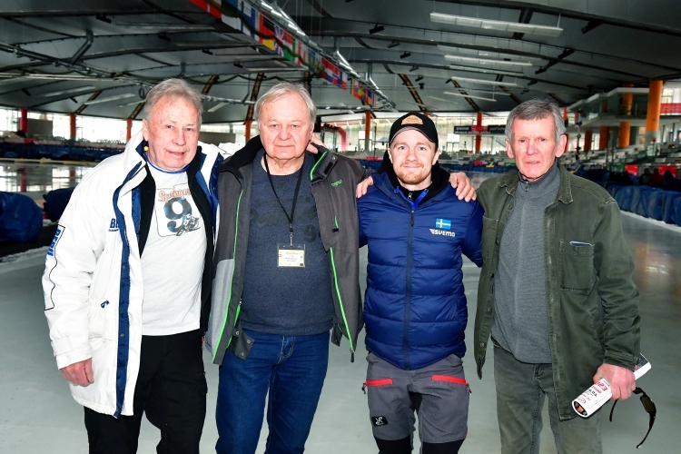 Champions unter sich: Posa Serenius, Milan Spinka, Martin Haarahiltunen und Jarmo Hirvasoja (v.l.)