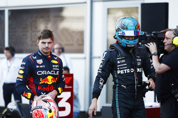 Max Verstappen und George Russell