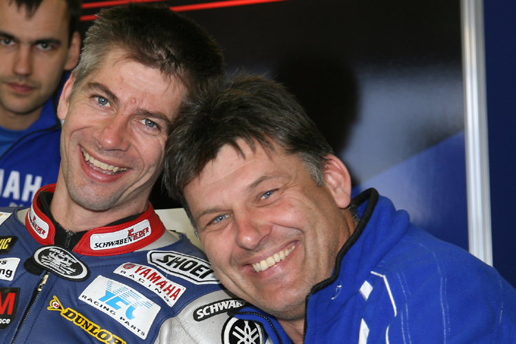 Jörg Teuchert (li.) und Michael Galinski, als Fahrer und Teamchef