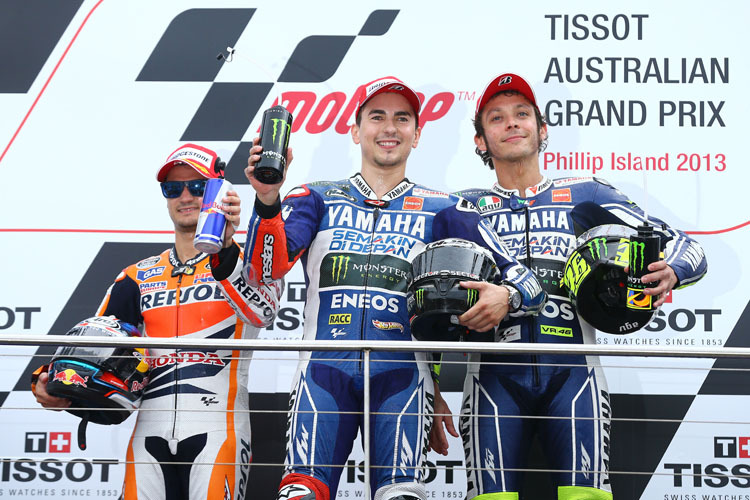 Australien-GP: Rossi versalzte als Dritter die spanische Suppe