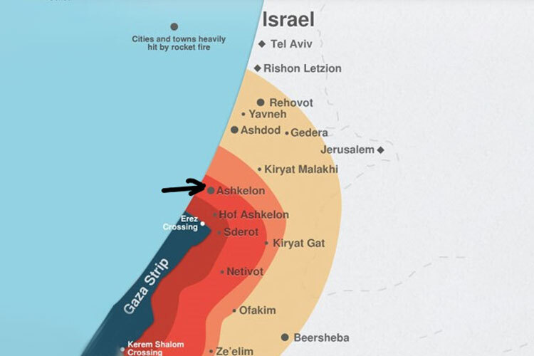 Gefährliche Nähe: Der Gaza-Streifen gleich nebenan
