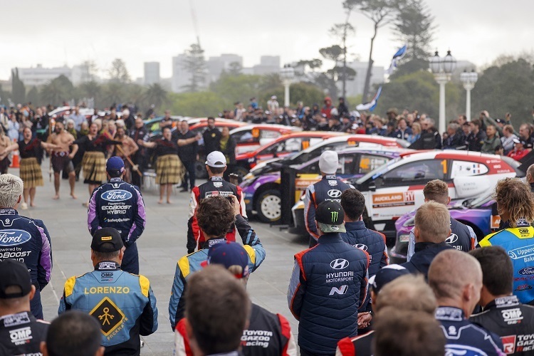 Der Startpark der Rallye Neuseeland in Auckland