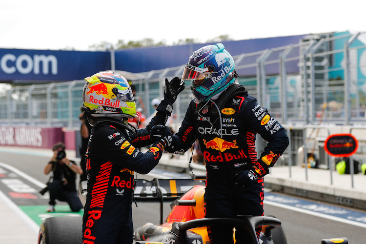 Sergio Pérez und Max Verstappen in Miami