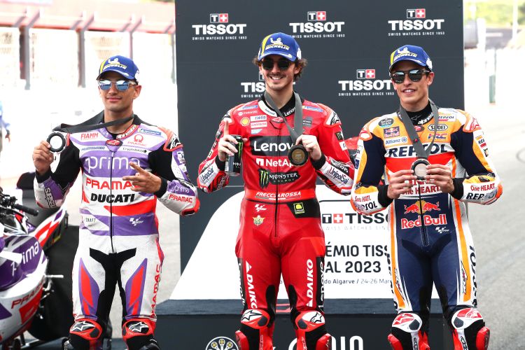 1. Rennen - Jorge Martin, Francesco Bagnaia & Marc Márquez