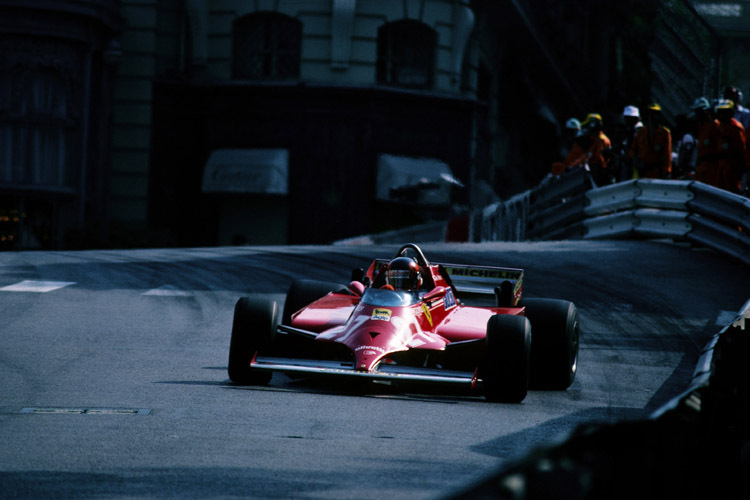 Meist Quer: Gilles Villeneuve, hier in Monaco 81