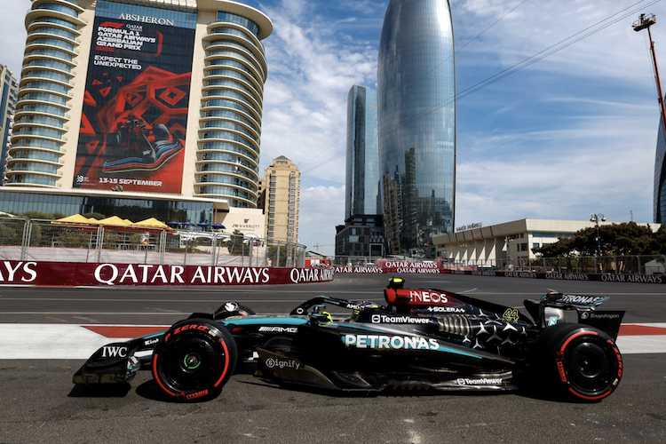 Lewis Hamilton in Baku