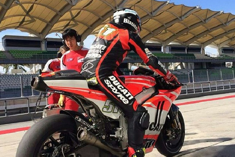 Michele Pirro: Der Ducati-Testfahrer am Freitag in Sepang