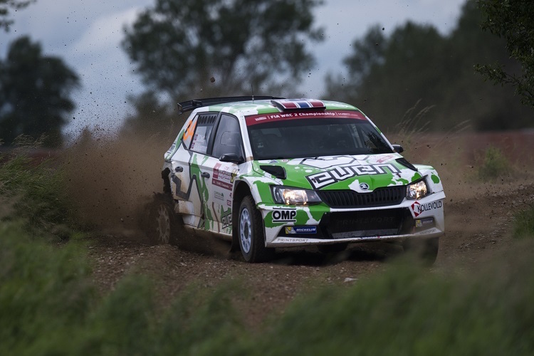 Ole Christian Veiby gewann die WRC2-Wertung