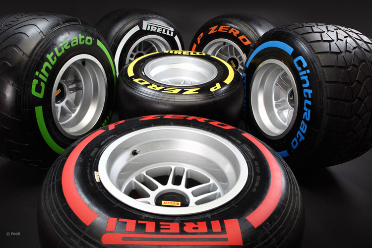 Die Pirelli-Mischungen für 2013