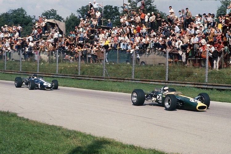 Jim Clark und Dan Gurney in Monza 1967