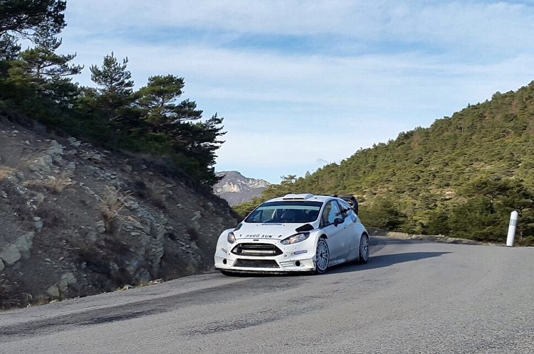 Der Ford Fiesta RS WRC beim Test zur Rallye Monte Carlo