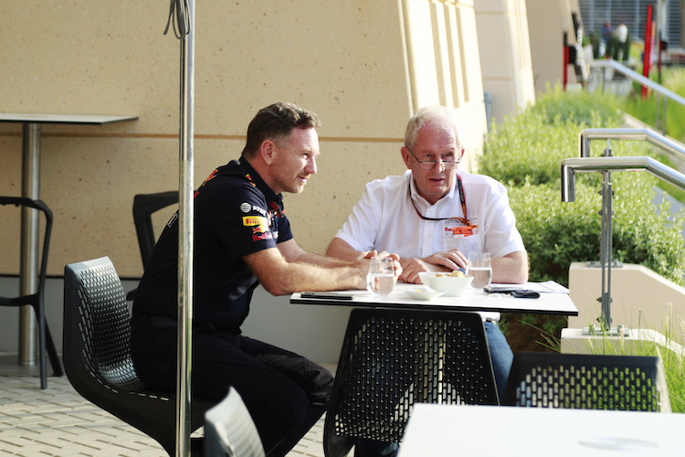 Red Bull Racing-Teamchef Christian Horner und Red Bull-Motorsportchef Dr. Helmut Marko