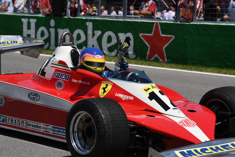 Jacques Villeneuve 2018 im 1978er Ferrari seines Vaters Gilles
