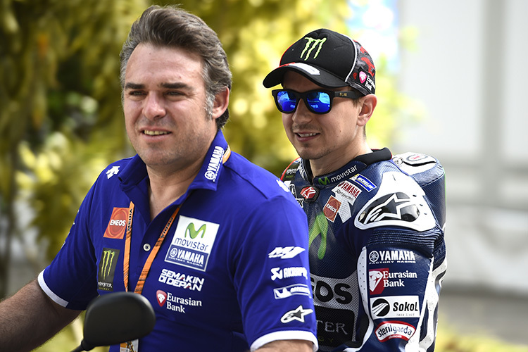 Jorge Lorenzo: «Ich bin mir bewusst, dass Rossi der Marke auf und neben der Strecke großen Nutzen bringt»