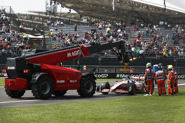 Pietro Fittipaldi drehte nur neun Runden im Haas-Auto