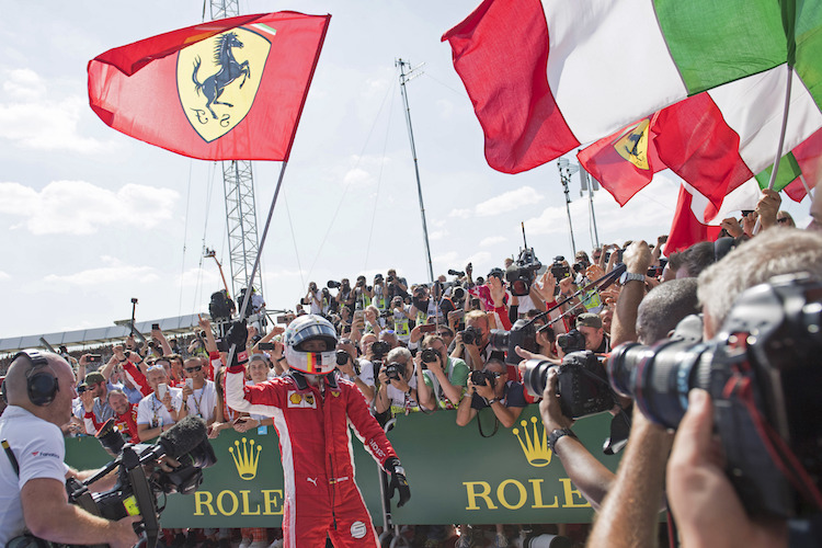 Sebastian Vettel lässt die Tifosi träumen