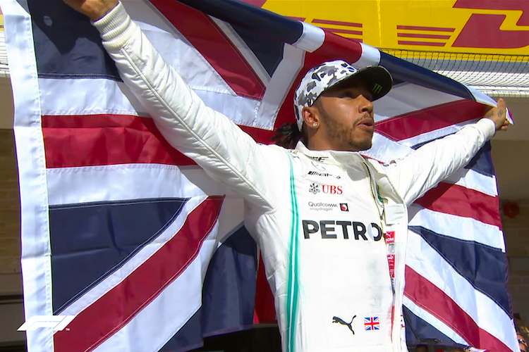 Lewis Hamilton hat den sechsten Title in der Tasche