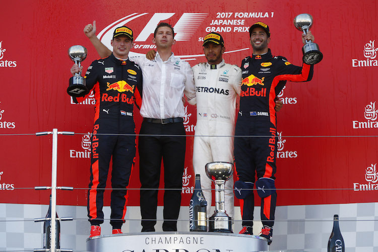 Verstappen, Hamilton, Ricciardo