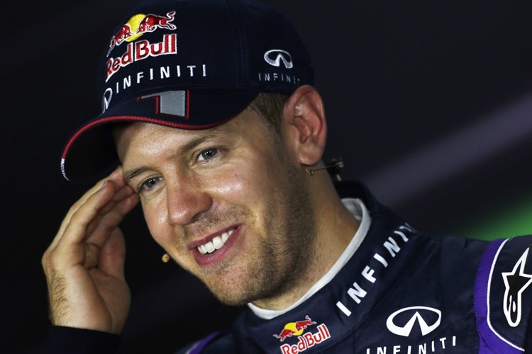 Sebastian Vettel kann es selber kaum glauben, wie gut es derzeit läuft