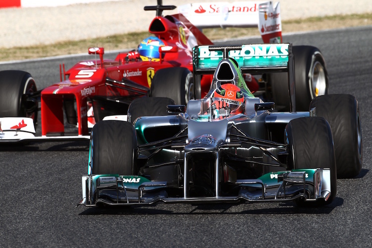 Michael Schumacher und Fernando Alonso 2012