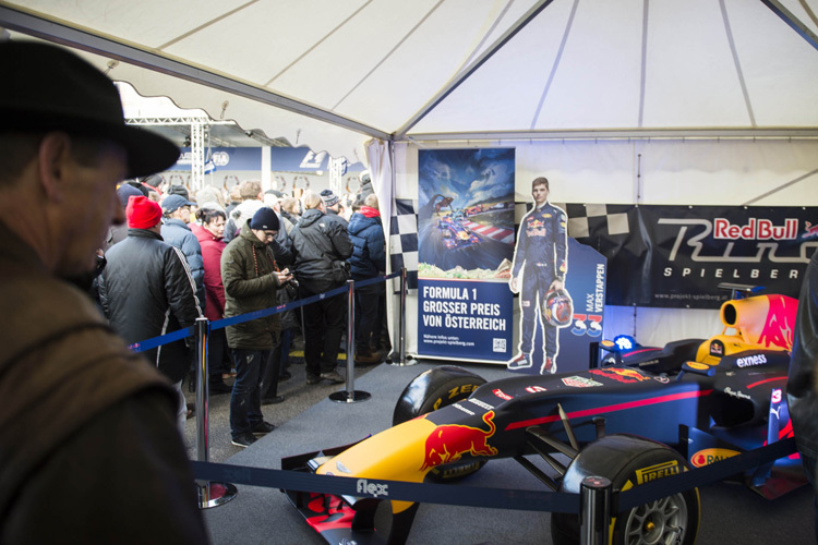 Die Ausstellung am Heldenplatz begeisterte die Formel-1-Fans