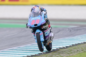 Kann noch Vizeweltmeister werden: Moto3-Rookie Maximo Quiles)