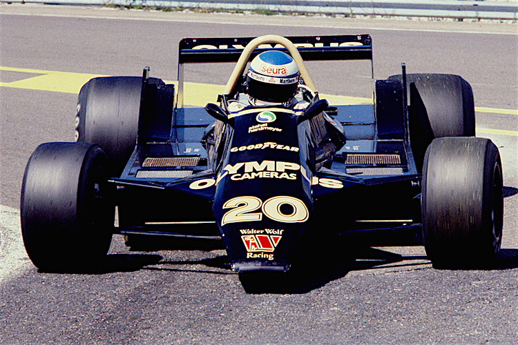 Nico Rosberg 1979 im Renner von Walter Wolf Racing