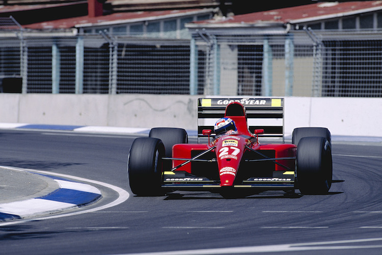 Gianni Morbidelli 1991 mit seinem Ferrari in Adelaide